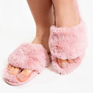 PJ Salvage Blush Fur Slippers